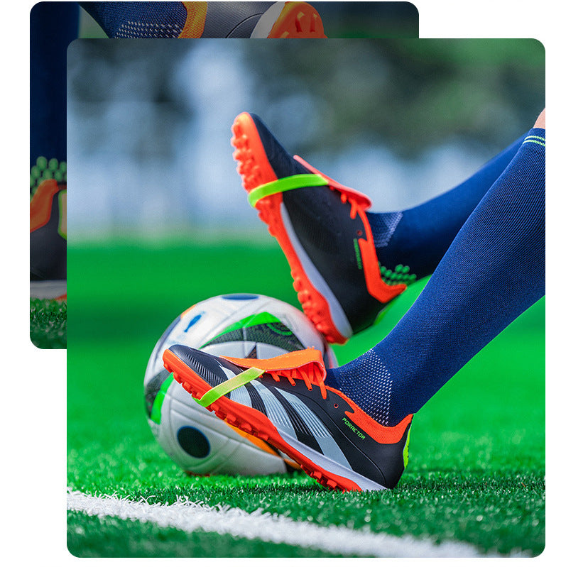 World Cup Football Shoes Men's New Style Grassland Competition AG Spike TF Broken Nails Adult Youth Student Sports Training