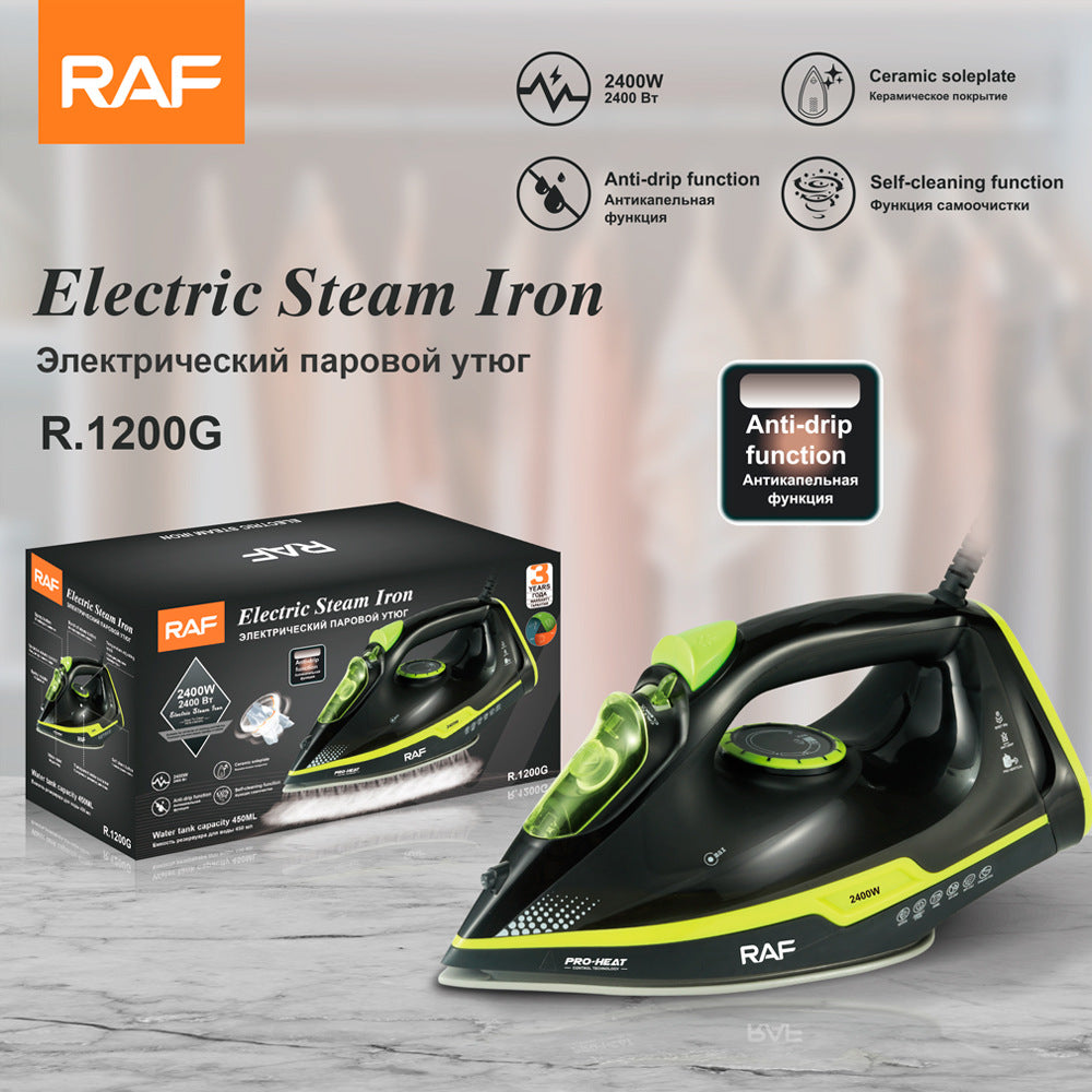 RAF European Standard Household Steam Electric Iron2600W Handheld Small Portable Clothes Ironing Machine