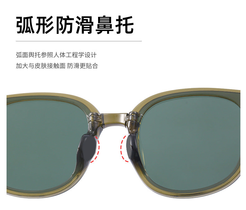New Fashion Foldable Sunglasses for Women UV Protection Polarized Sunglasses Trendy Portable Full Frame Sun Glasses