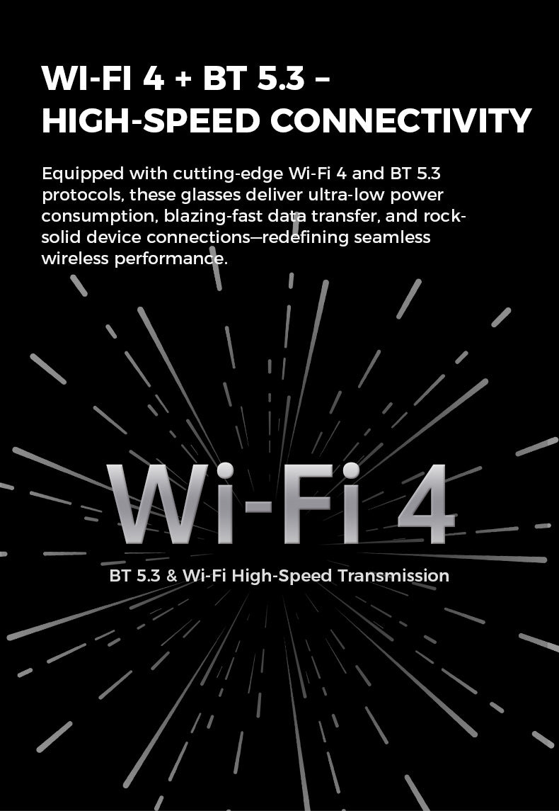 M01S Smart Glasses800100 Megapixel Camera with Image Stabilization1200P Video Recording AI Simultaneous Translation Character Recognition