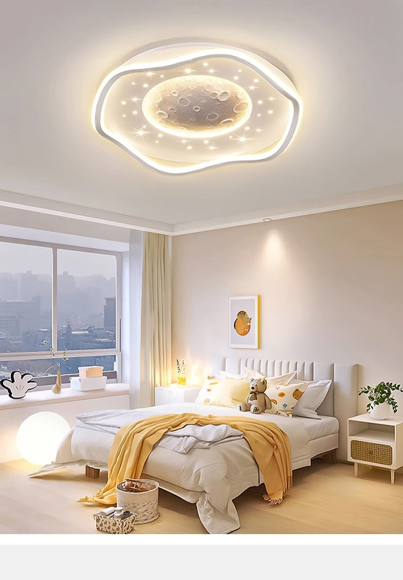 Minimalist Personalized Ceiling Light Round Bedroom Lamp2025New Modern Minimalist Designer Internet Celebrity ins Study Room Lamp
