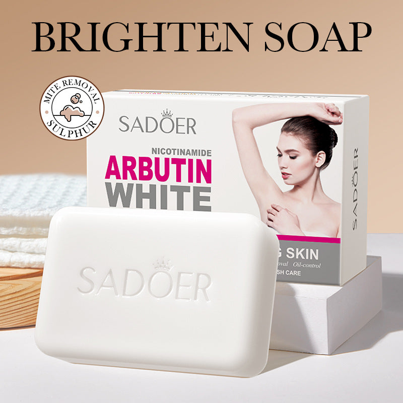 Full English Kojic Acid Whitening Soap100g SADOER Clean Bathing Facial Soap Handmade Soap  Wholesale