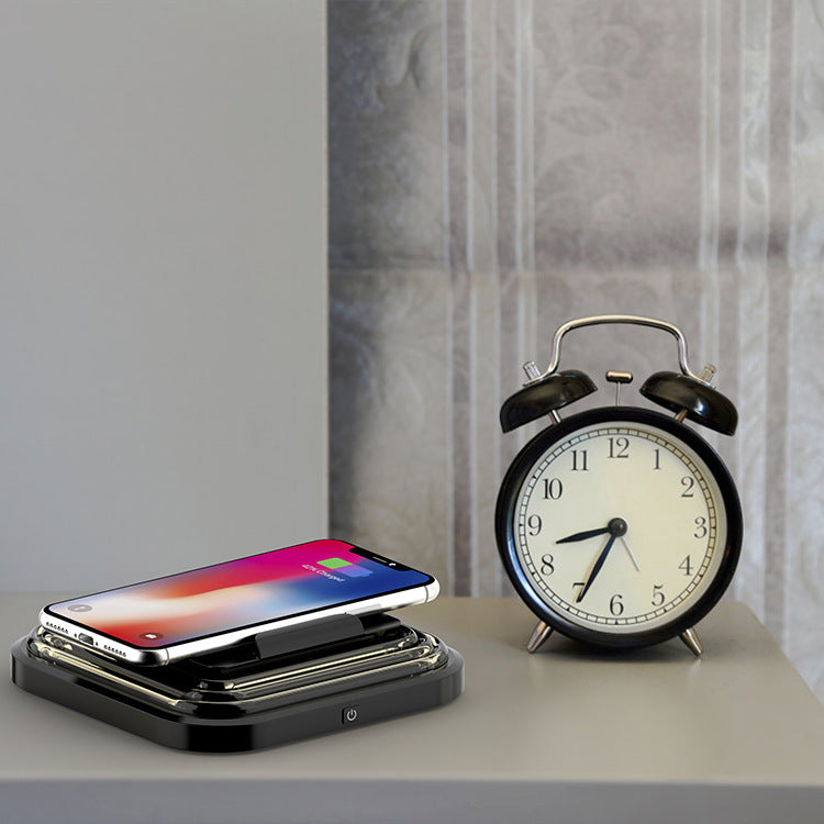 2-in-1 Magnetic Attachment15W Wireless Charging Table Lamp Gift Reading Lamp Multi-Color Adjustable Ambient Light Bedroom Bedside Lamp