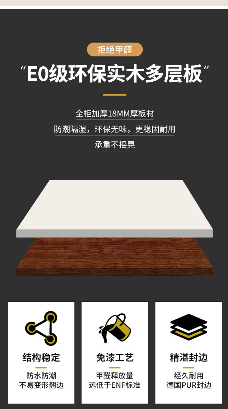 Qian Nian Zhou Whole House Custom Cabinet Factory Foshan Custom Wanhua Hexiang Board Wardrobe Wine Cabinet Balcony Cabinet Furniture Factory