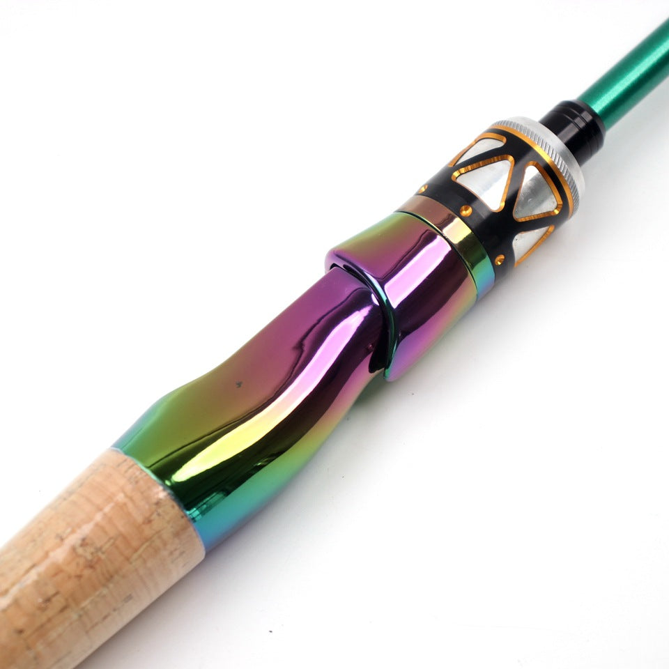 Ultra-short Carbon Fiber Shrink UL Portable Lure Rod Electroplated Telescopic Stream Lure Rod