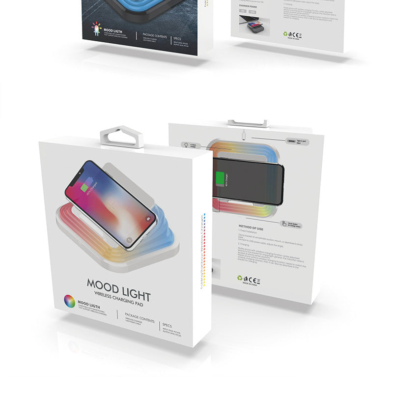 Creative Gift Bedroom Portable Folding USB Night Light LED Rechargeable Eye Protection Desk Lamp Reading Wireless Charging Night Light