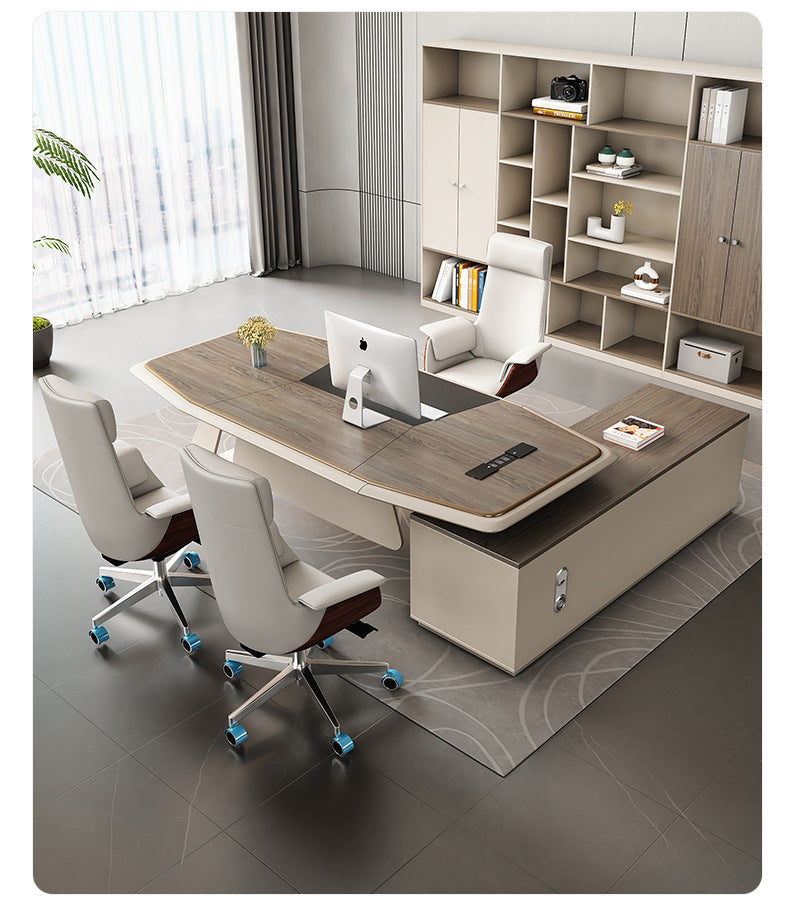 Office Desk Boss Desk Simple Modern Executive Desk Office Desk Office Chair Set Manager Desk President Desk