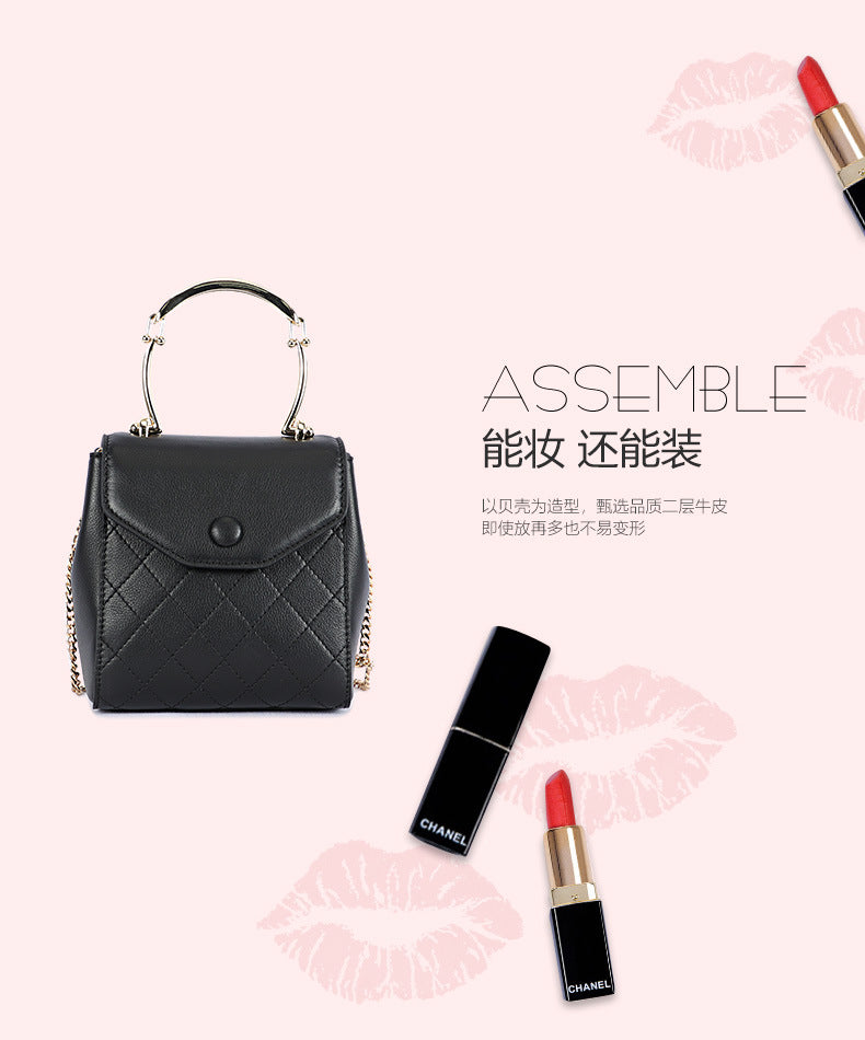 New Fashion Single Shoulder Bag for Women, Large Capacity Small Square Bag, Versatile Chain Handbag, Single Shoulder Crossbody Commuter Bag