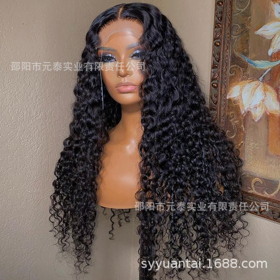 Curly Lace Front Synthetic  Wig Lace Frontal for Black Women