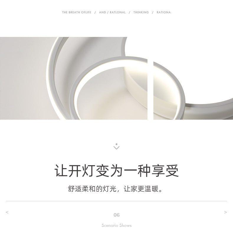 2025New master bedroom ceiling lamp modern simple cozy romantic led Living Room Lamp Creative Dining Room Room Bedroom