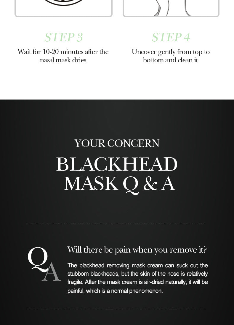 Full English Bamboo Charcoal Blackhead Absorbing Nose Mask Patch SADOERT District Nursing60g  Foreign Trade Skincare Wholesale