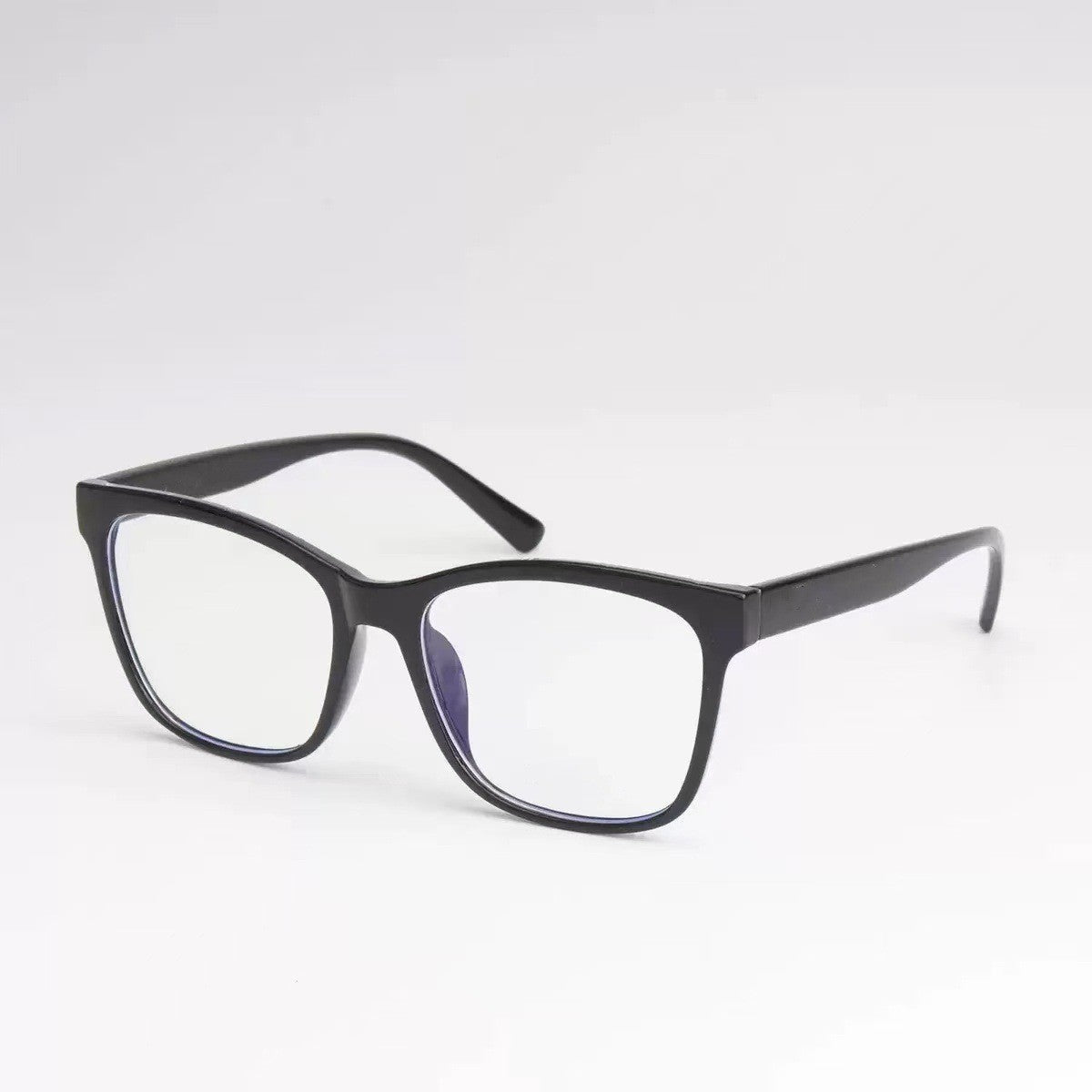 Classic Black Frame Square Frame Plain Glasses for Women Outdoor Street Shooting Anti-Blue Light Myopia Flat Glasses Frame CH3392