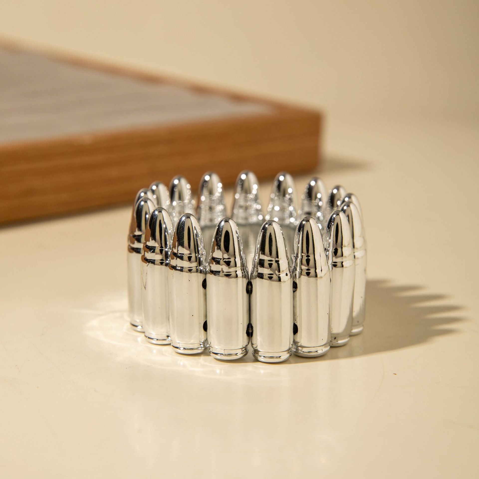 European and American Fashion Accessories with Personality CCB Bullet Bracelet Set  Wholesale of Niche Design Elastic Bracelets