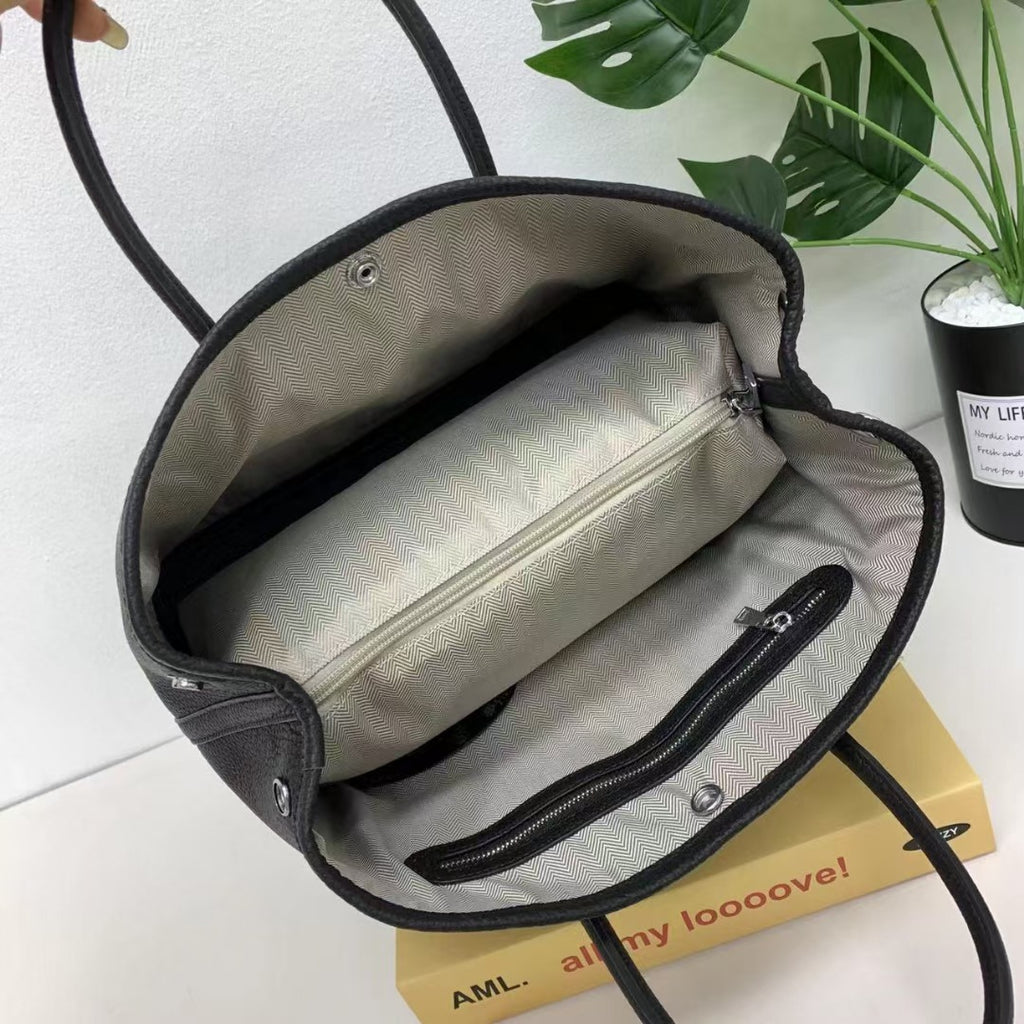 Garden Bag Summer High-End Feel Guangzhou First Layer Cowhide Women's Bag Genuine Leather Tote Bag Large Capacity Commuter Handbag