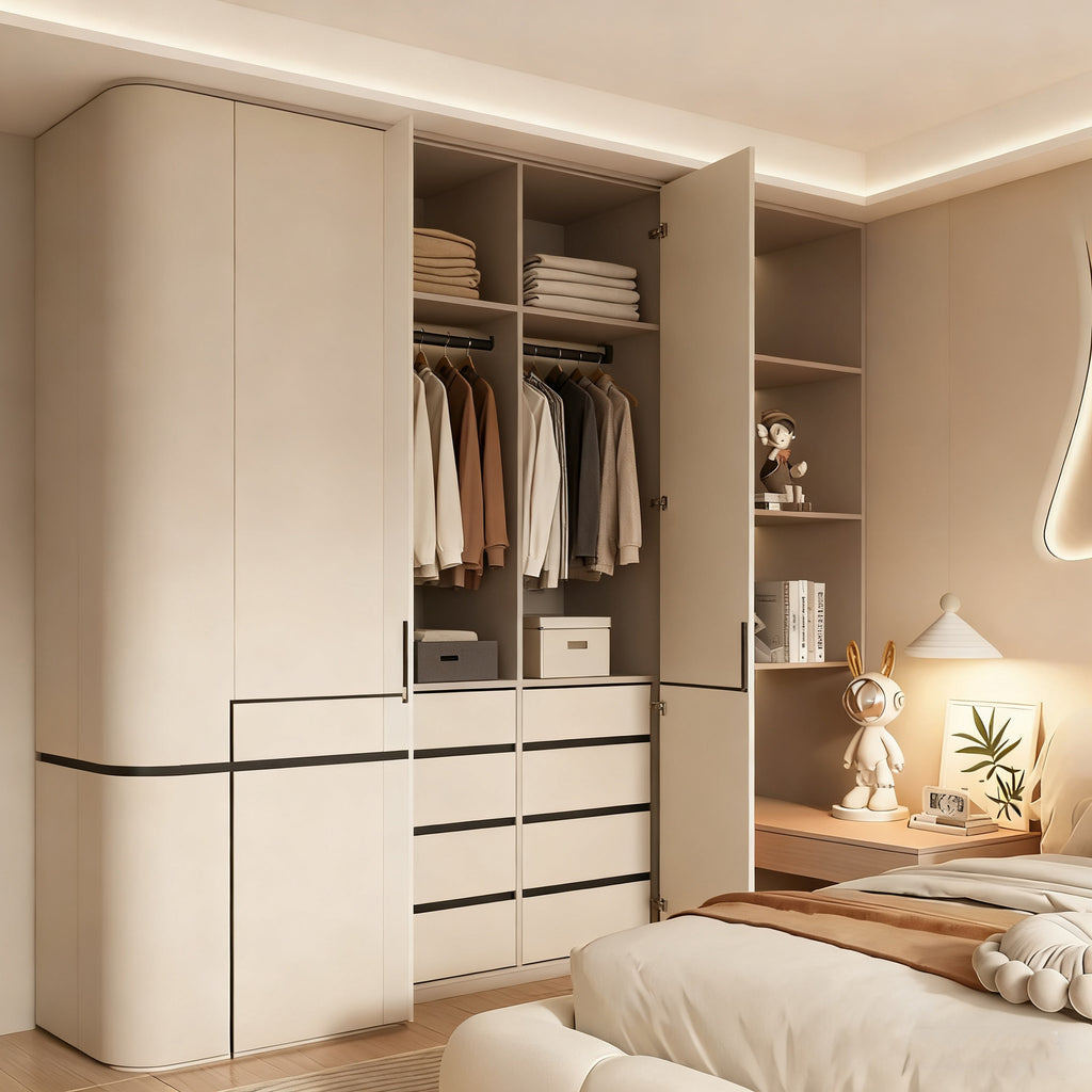 Custom Full House Aluminum Alloy Wardrobe Moisture-Proof Durable Large Capacity Home Bedroom Storage Organizer Integrated Closet Assembly