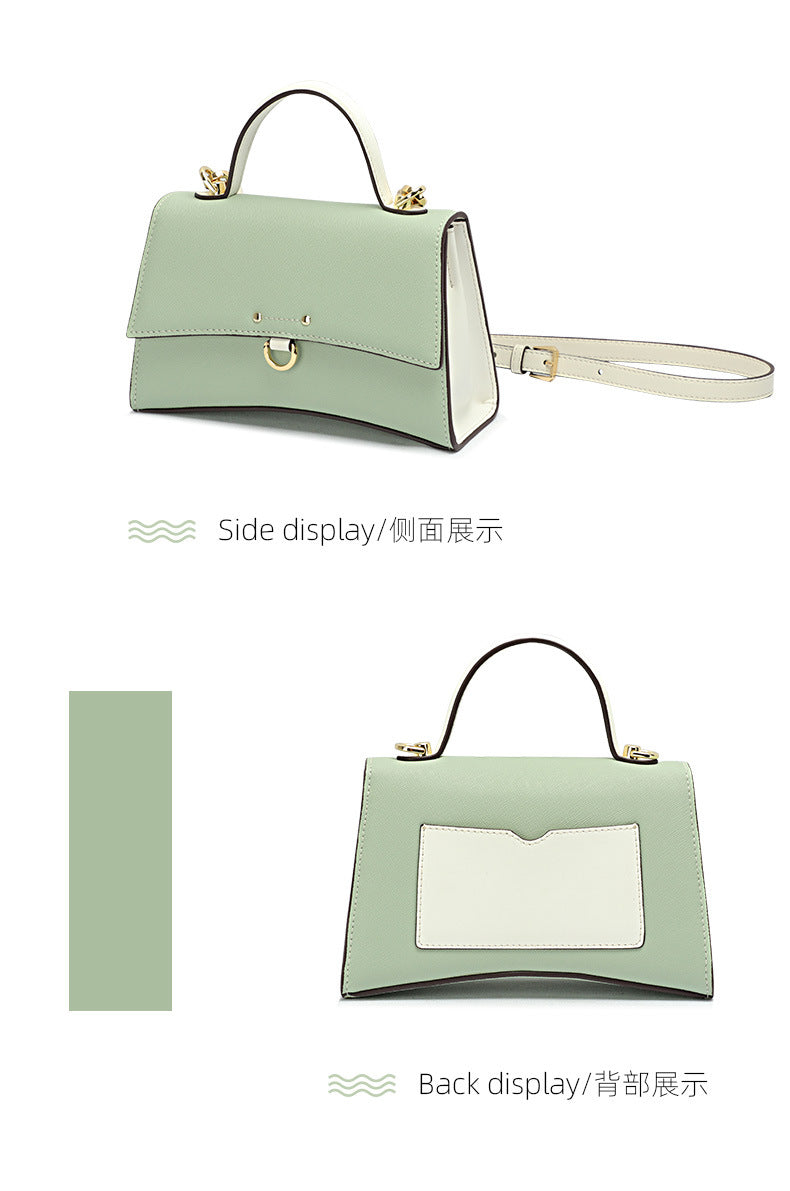 New Summer Korean Fashion Simple Kelly Bag Women's Single Shoulder Crossbody Small Bag Elegant Personality Small Square Bag