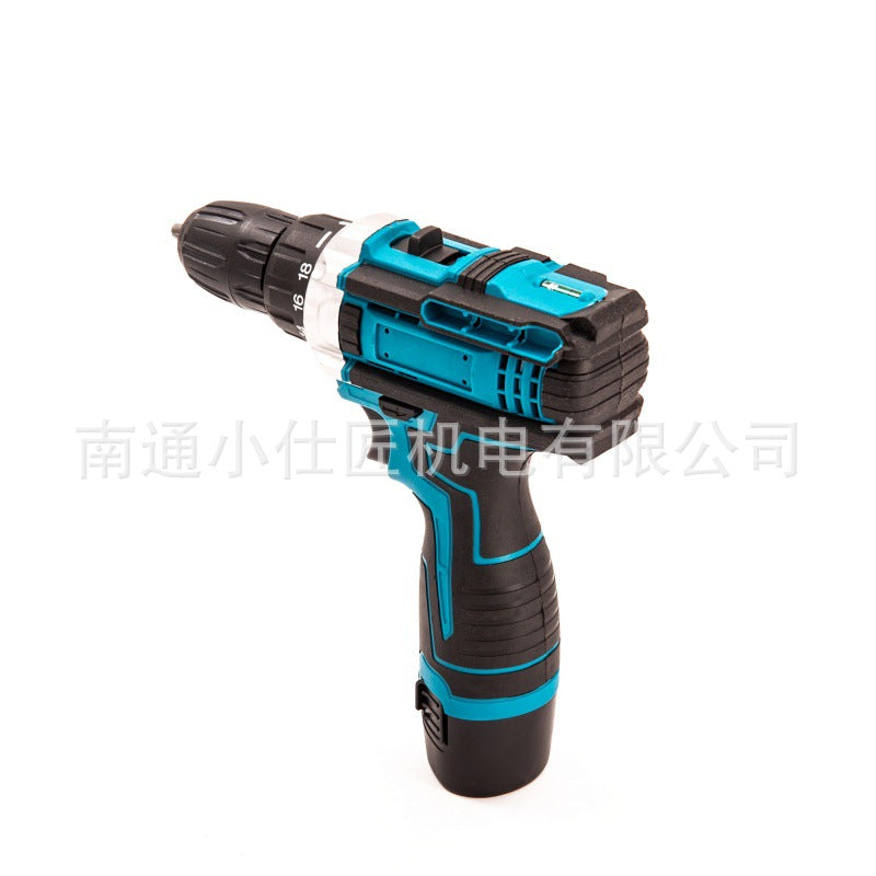 Cross-Border Foreign Trade Household Portable Lithium Electric Drill High-Power Multi-Function Wireless Rechargeable Pistol Drill Electric Screwdriver