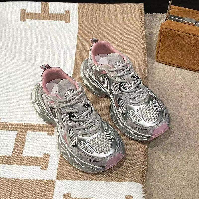 Women's Thick-Soled Height-Increasing Dad Sneakers20252023 Summer New Breathable Versatile Lightweight Sports Casual Shoes