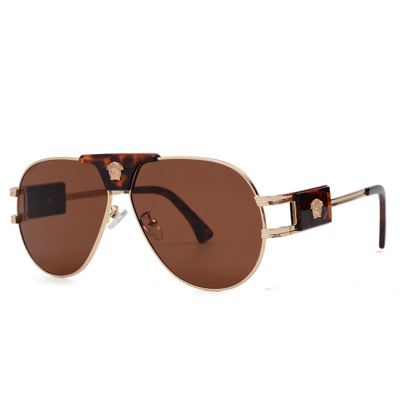 Unisex Toad Sunglasses European and American Style Glasses Beauty Head Sunglasses Internet Celebrity Light Luxury Classic Sunglasses Trendy V88051