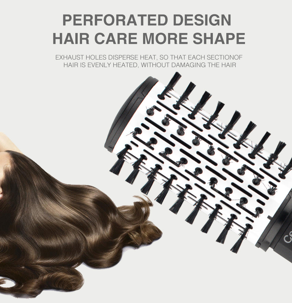 多功能卷发吹风梳梨形花头大功率家用美发造型工具套装5 