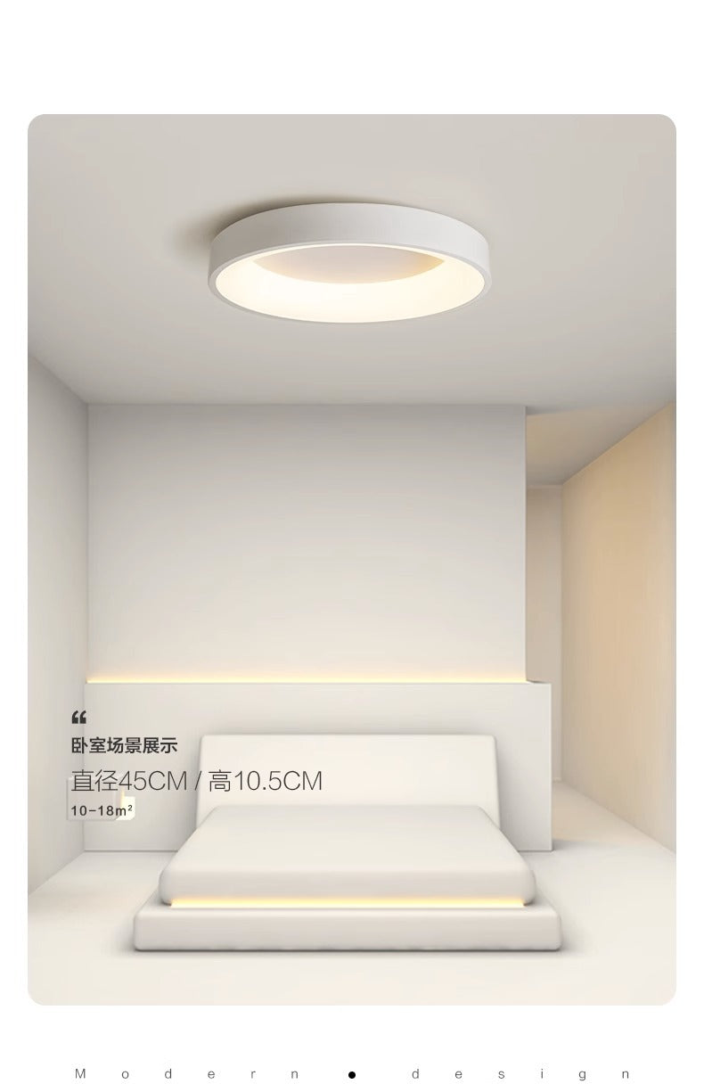 Master Bedroom Light Eye Protection Round Master Bedroom Light LED Ceiling Lamp Artistic Minimalist Full Spectrum Zhongshan Lighting Internet Celebrity Model