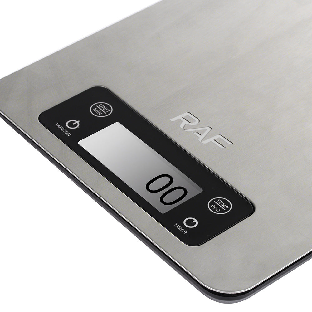 RA  Stainless Steel Kitchen Scale Household High Precision Multi-unit Conversion Tare Function Waterproof 7No. Battery