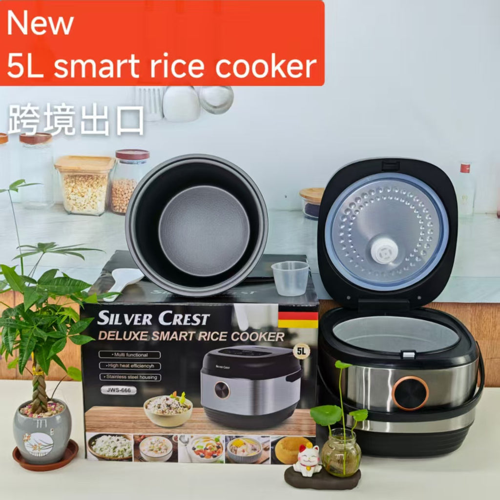 5LRicecooker English Rice Cooker5L Home Smart Reservation Factory Direct Sale Aluminum Alloy Inner Tank
