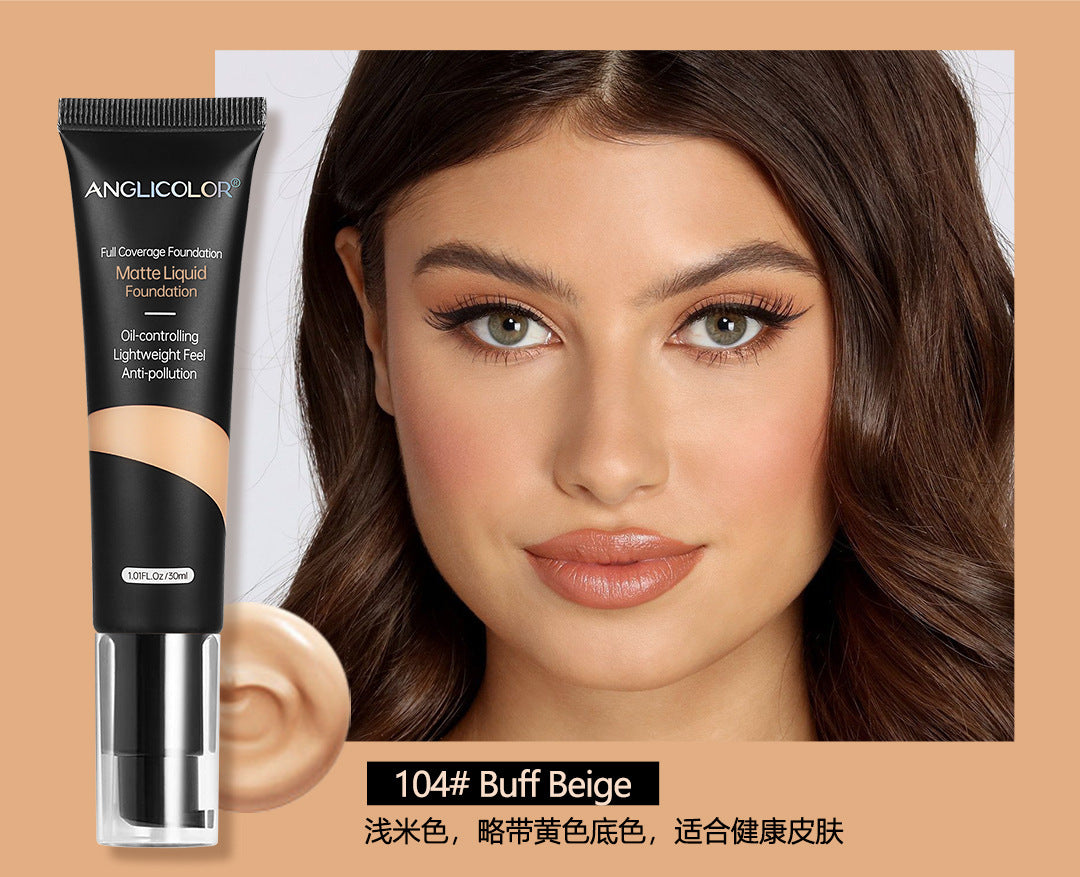 Anglicolor Hot-selling Foundation Liquid Concealer Long-lasting Non-cakey Oil Control Hydrating Foundation Cream