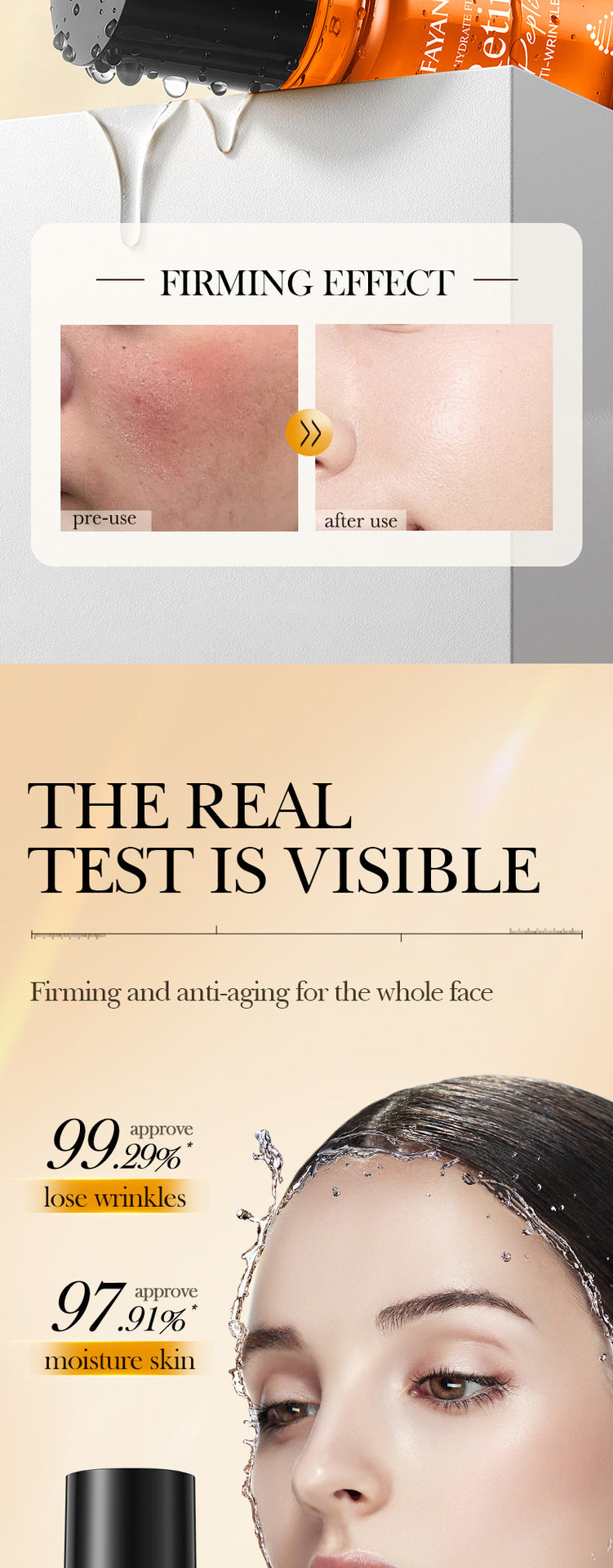 Full English Retinol Peptide Skincare Series  FAYANKOU Amino Acid Facial Cleanser  Wholesale