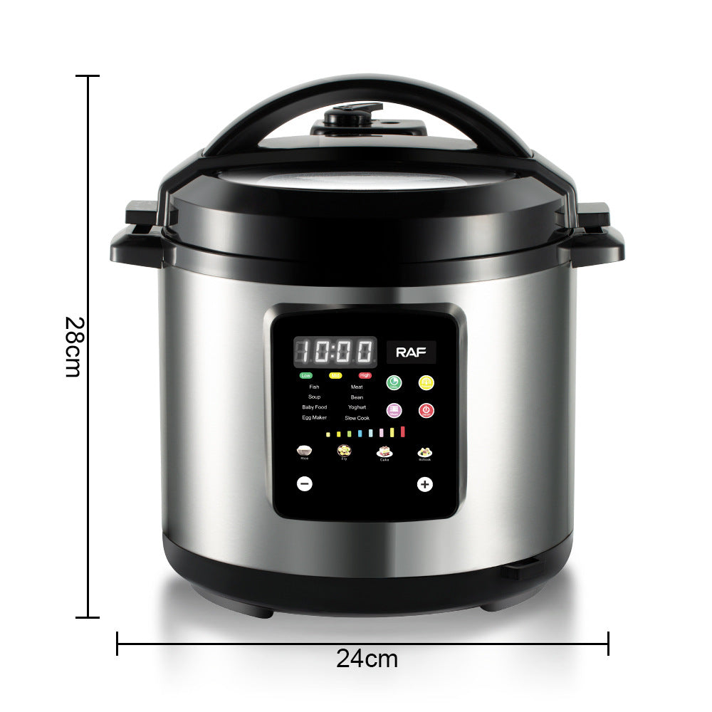 RAF European Standard Multifunctional Rice Cooker and Soup Pot with Lid Opening, Household Electric Pressure Cooker for Sauce Collection and Reservation, Rice Cooker and Pressure Cooker