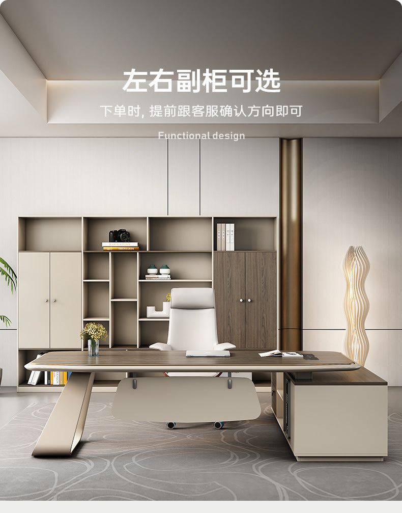 Office Desk Boss Desk Simple Modern Executive Desk Office Desk Office Chair Set Manager Desk President Desk