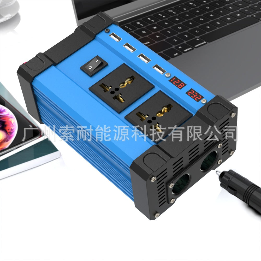 Car Converter Automotive Small Appliances300W/500W Inverter12V Turn110V/220V 4USB 2Socket