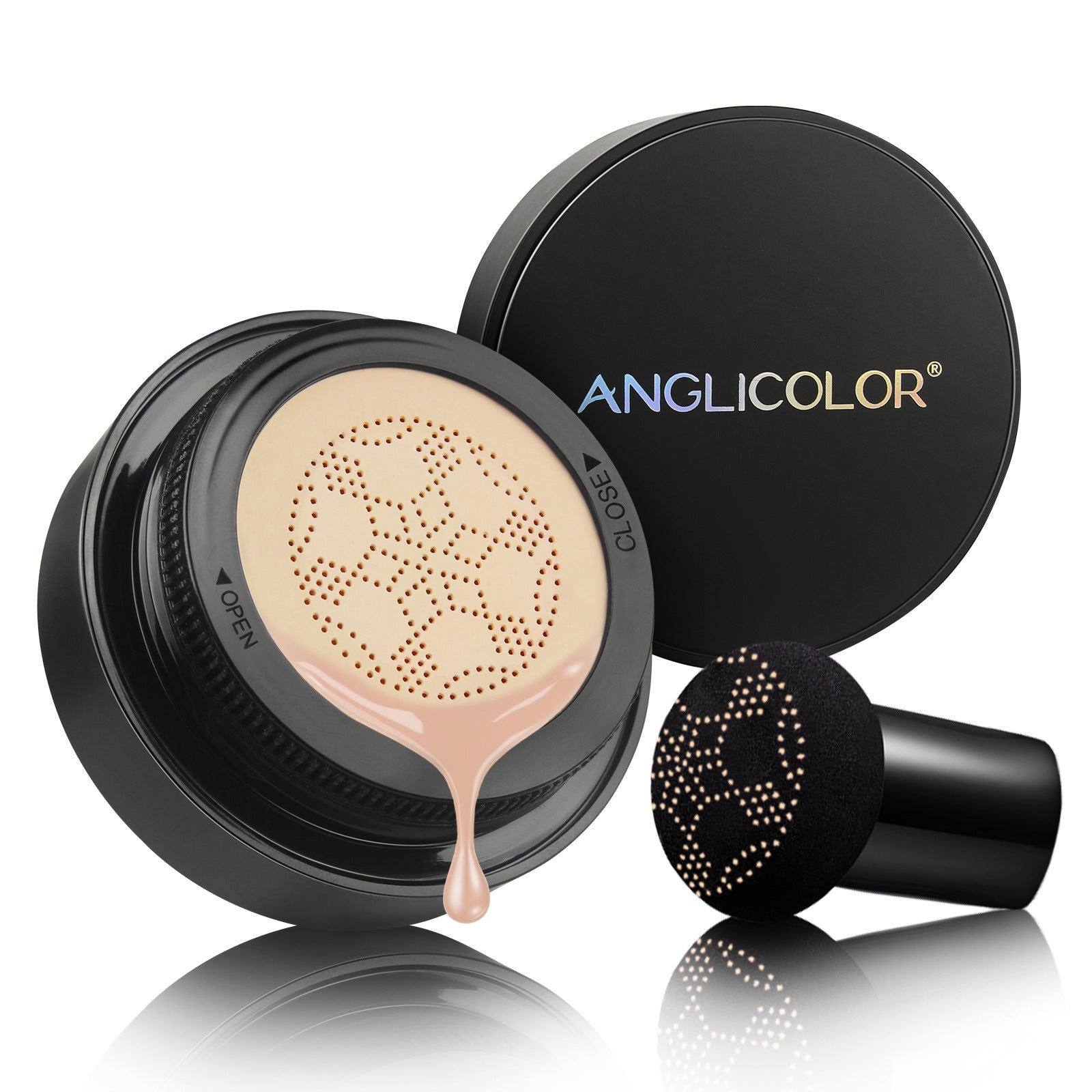 Anglicolor Mushroom Head Air Cushion CC Concealer Foundation Liquid Primer Sweatproof BB Shuangdai Hair