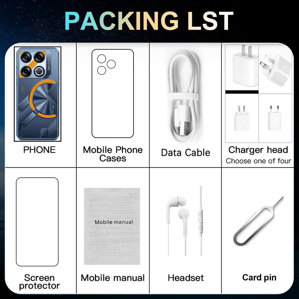 Platform Hot Sale GT20 Pro Intelligence5G Mobile Phone7.31-inch Screen Android16+1T Factory Price for Mobile Phones