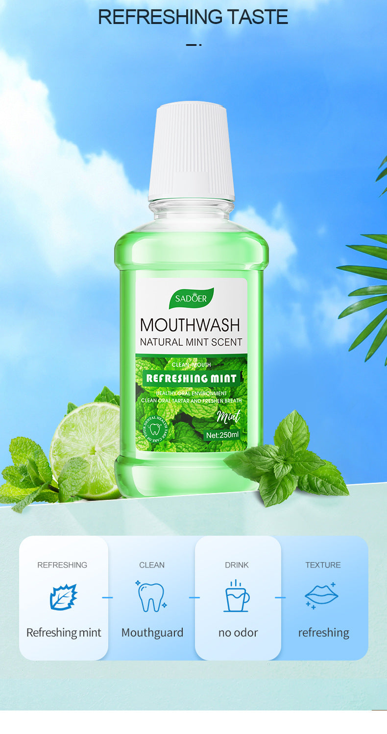 All English Mouthwash250ml  SADOER Peach Mint Lemon Oral Care  Foreign Trade Wholesale