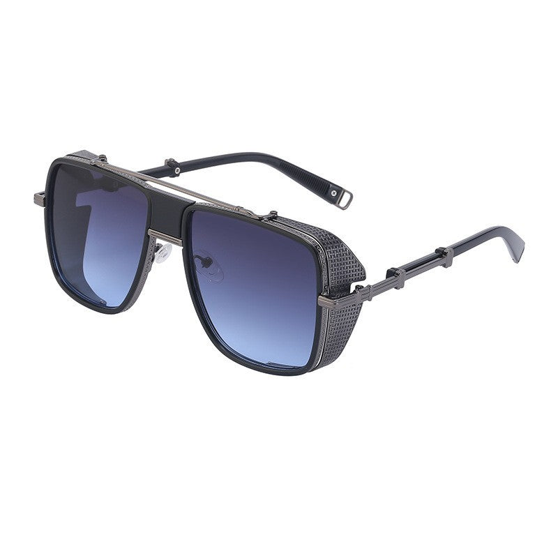 European and American Steampunk Sunglasses for Men, UV Protection, Full Coverage, Sunscreen Sunglasses for Women, Trendy Wholesale Glasses