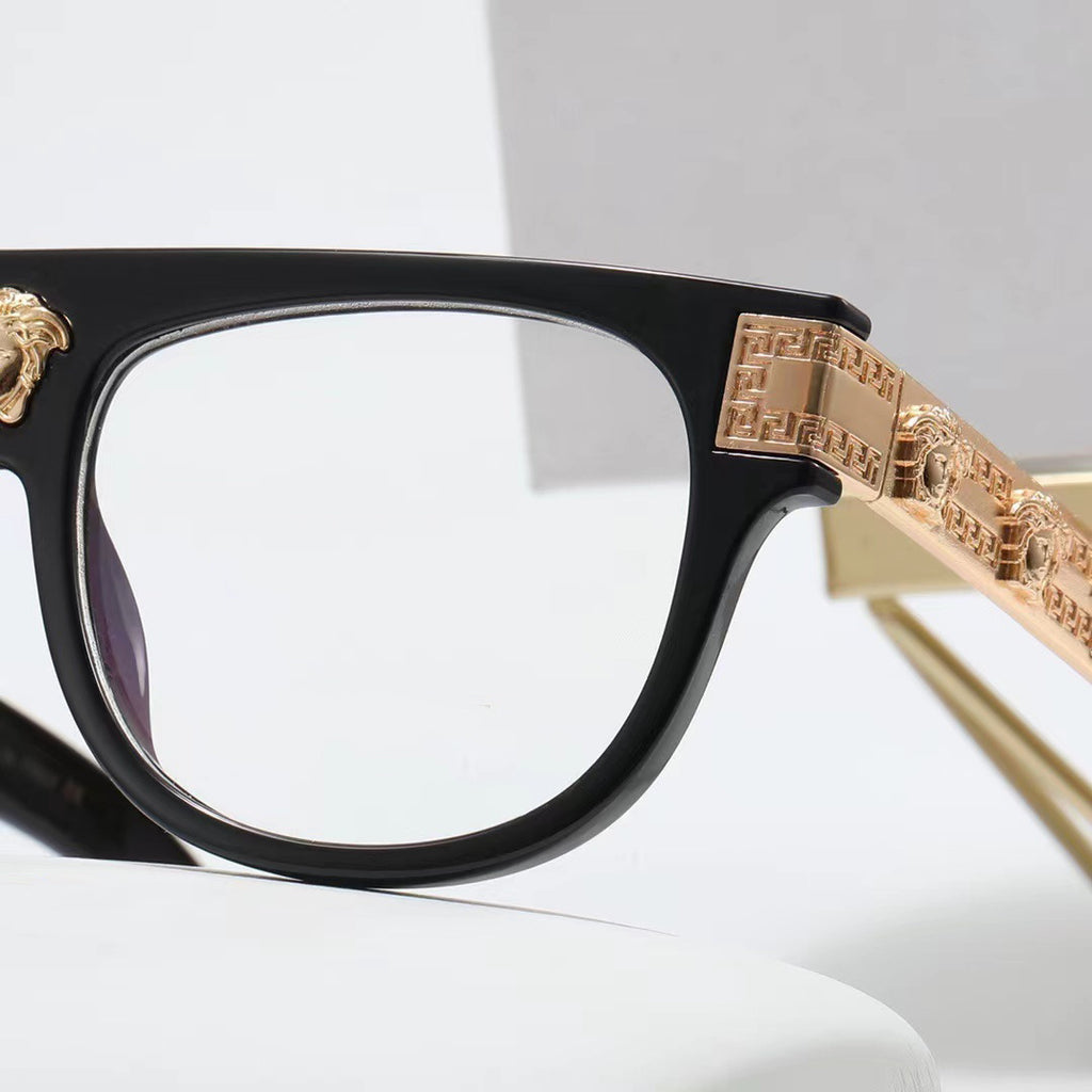 New Fashion Trend Square Frame Anti-Blue Light Non-Prescription Glasses Retro Large Frame Unisex Eyeglasses Prescription Frames110