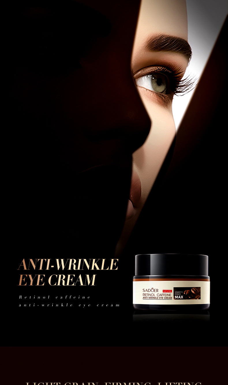 Full English Retinol Caffeine Eye Cream SADOER Improve Dark Circles, Eye Wrinkles, and Eye Bags  Wholesale