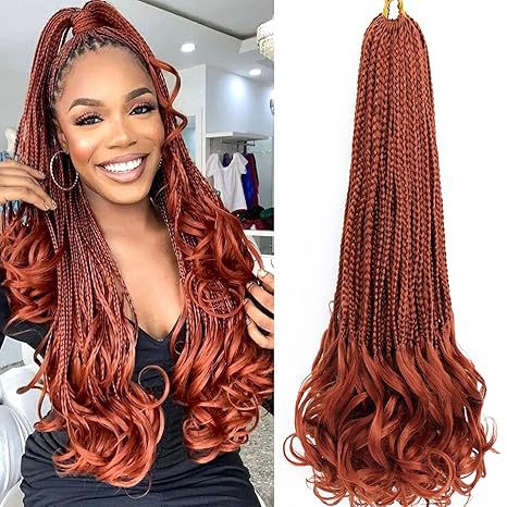 TEMU Hot-selling Synthetic Three-strand Braid Loose Tail Three-strand Braids French  Curly  Braiding Hair