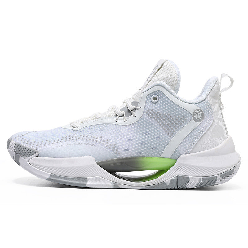 New Trendy Fashion Basketball Shoes Breathable Mesh Sports Shoes High Top Luminous Lightweight Comfortable Men's Sneakers