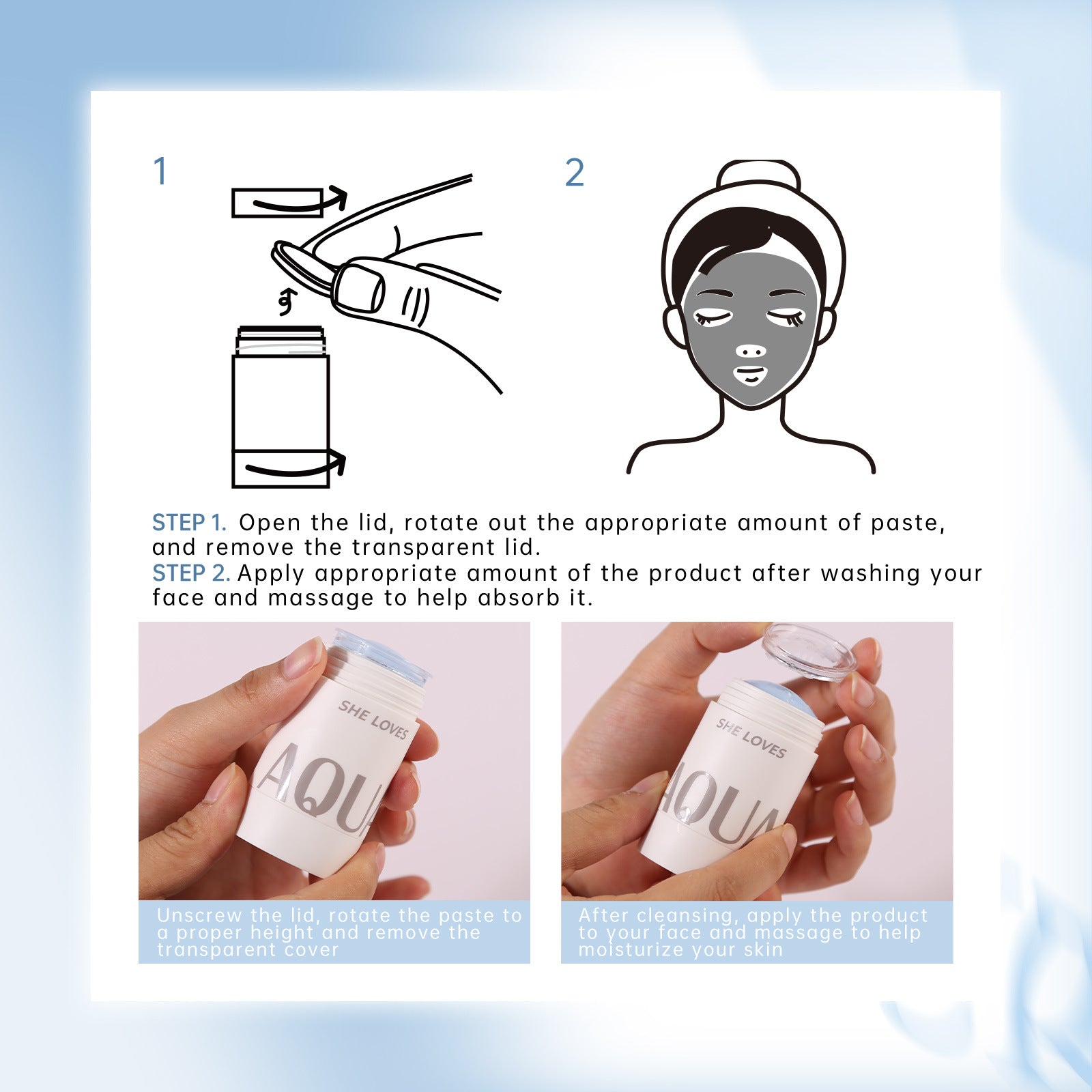 Exclusive Supply sheloves Hydrating Moisturizing Essence Stick Dry Skin Hydrating Moisturizing Face Cream Body Moisturizer