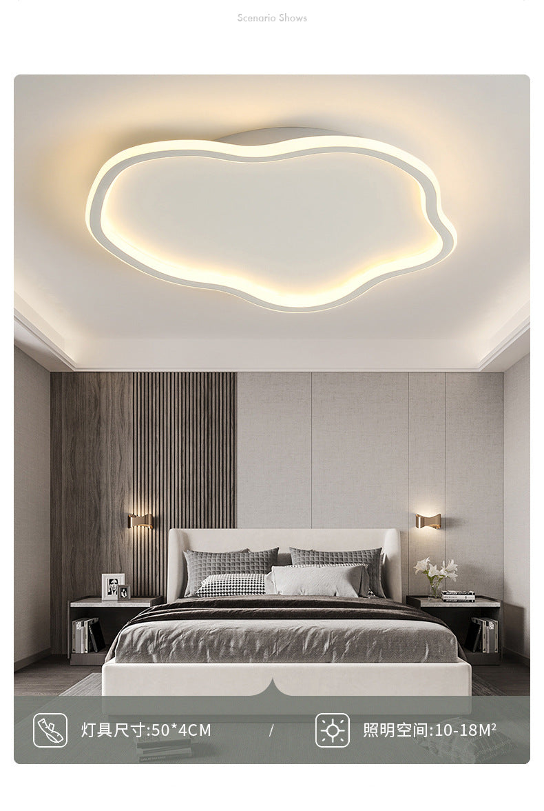 Nordic Bedroom Ceiling Light Modern Simple Creative Geometric Master Bedroom Room Lighting Design Water Ripple Ceiling Light