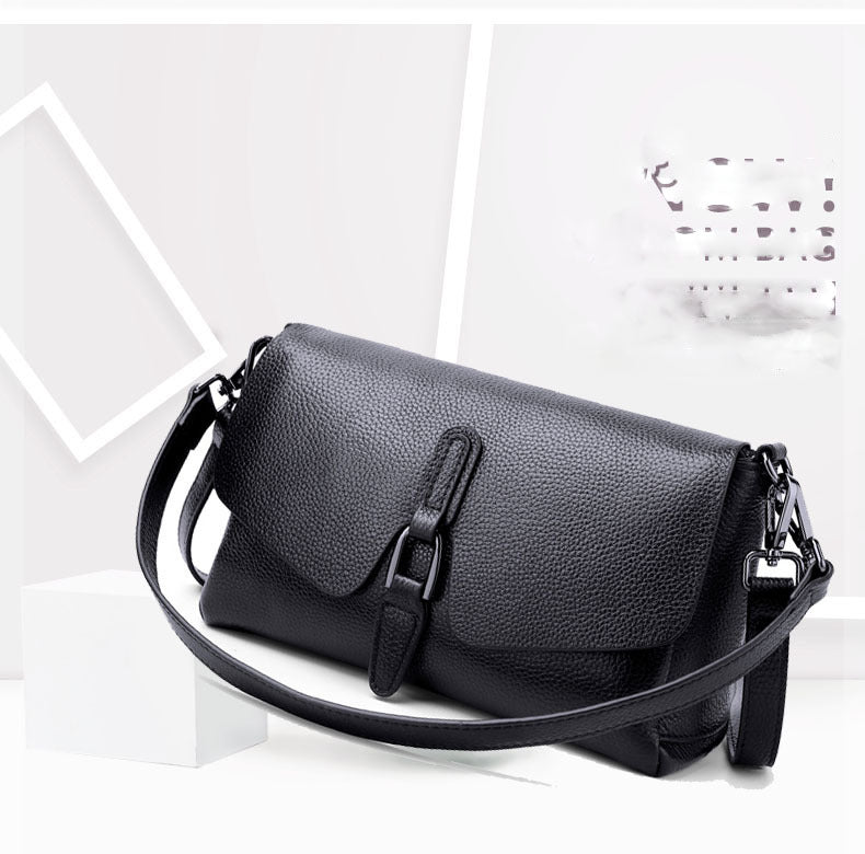 Women's Genuine Leather Bag for Middle-aged Moms, Large Capacity Soft Cowhide Underarm Bag, Single Shoulder Crossbody Bag, Shiling Bag, Spring New Model