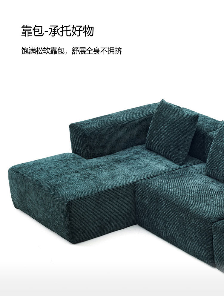 Sofa for Living Room Small Apartment Rental Bedroom Two or Three Seater Elephant Ear Lazy Straight Fabric Sofa New Model