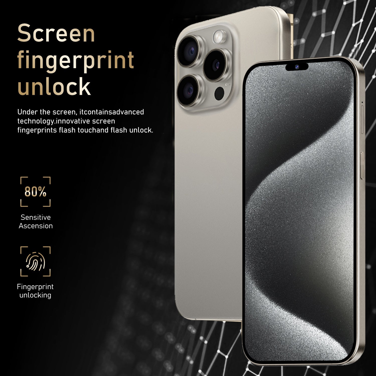 New model exclusive i15 Pro Max Intelligence5G Mobile Phone16+1T Android Phone Factory Price