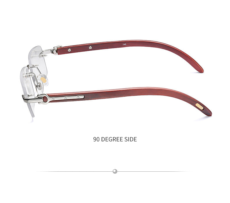 Fashion Sunglasses for Men New Frameless Wooden Leg Slingshot Sunglasses Optical Frame sunglasses