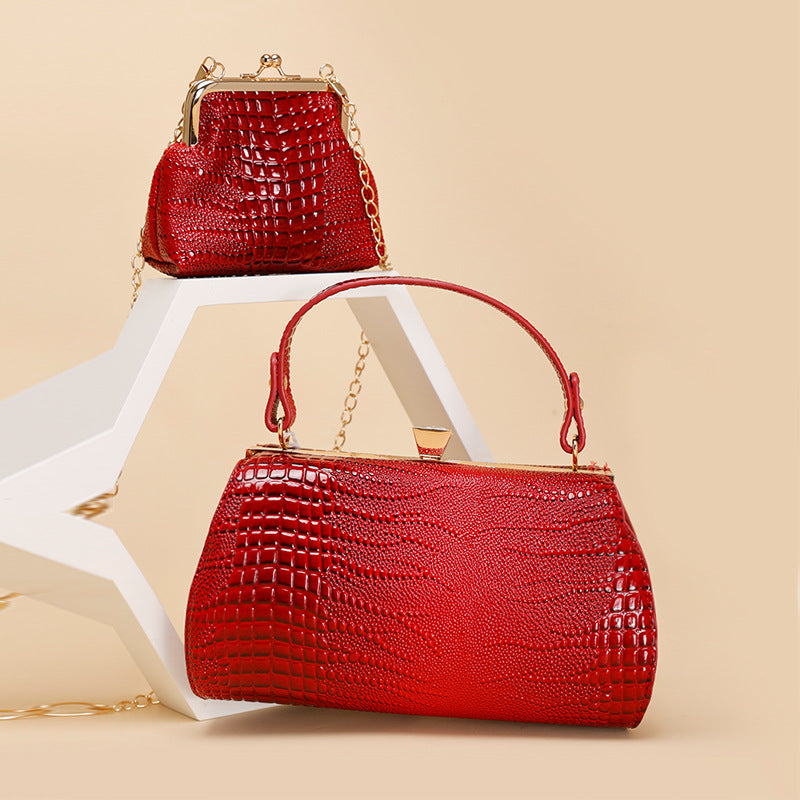 Chain Shoulder Crossbody Small Bag Socialite Party Bag2024New versatile large-capacity clip women's bag