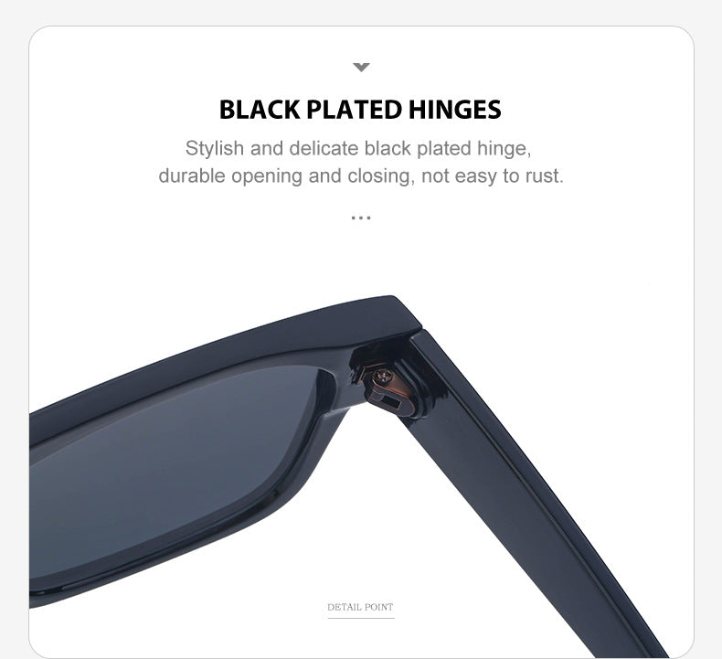 European and American retro women's sunglasses T Square Frame Sunglasses for Women Trendy Glasses Wholesale sunglasses