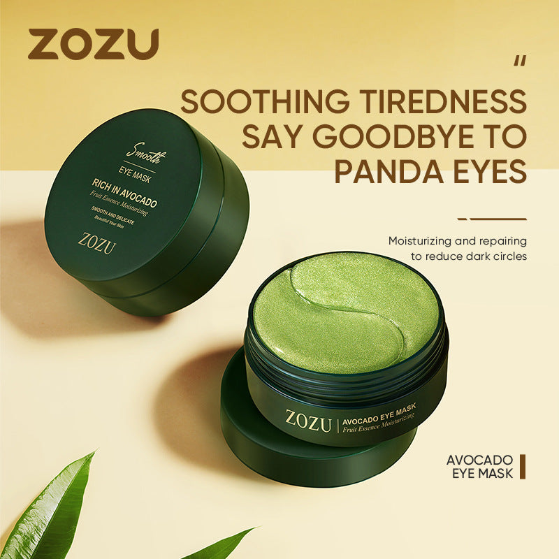 Full English Eye Mask ZOZU Golden Avocado Moisturizing and Hydrating   foreign trade skincare products live wholesale