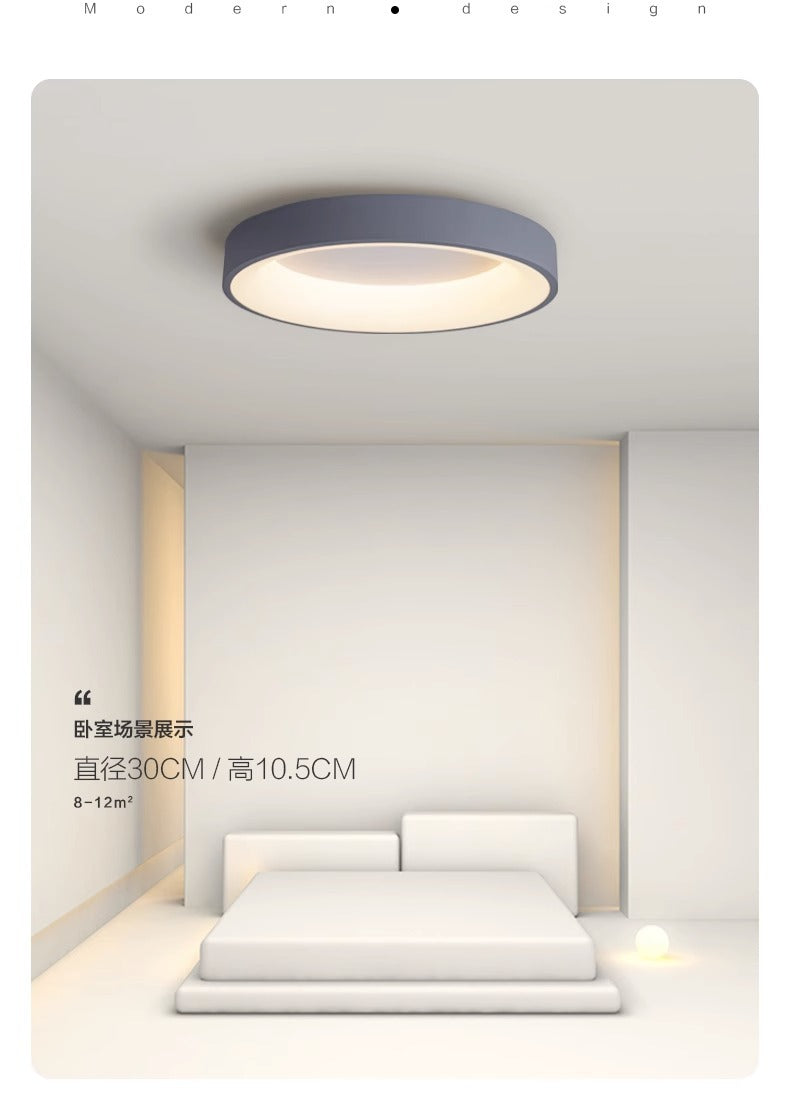 Master Bedroom Light Eye Protection Round Master Bedroom Light LED Ceiling Lamp Artistic Minimalist Full Spectrum Zhongshan Lighting Internet Celebrity Model